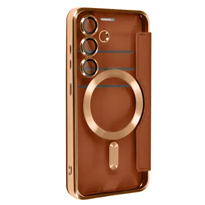 Futrola na preklop za Samsung S24, kompatibilna s MagSafeom, zaštita od RFID-a