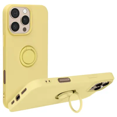 Maska za iPhone 16 Pro prsten postolje fleksibilni silikon