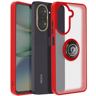 Maska za Xiaomi Redmi A5 s magnetskim prstenom i prozirnom poleđinom