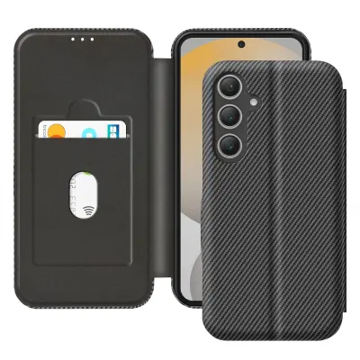 Torbica za Samsung S24 FE karbonska vlakna i anti-RFID