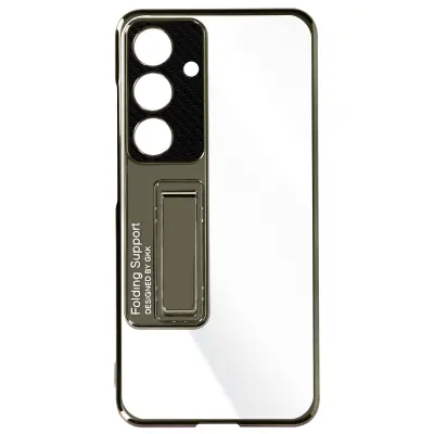 Maska za Samsung S24 kruta poleđina, mekani okvir s postoljem