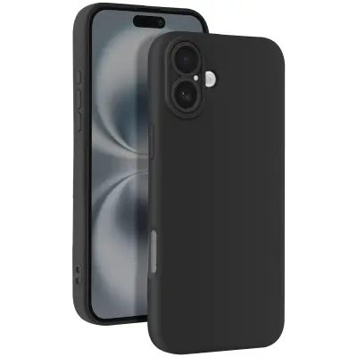 Maska za iPhone 16 glatki silikon zaštićen blok kamere