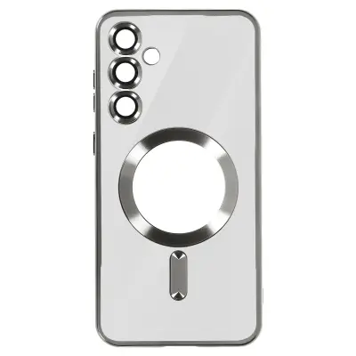 MagSafe maska za Samsung S24 Plus silikonska kromirani rub