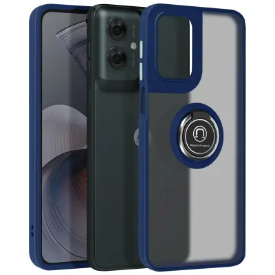 Maska za Motorola Moto G55 metalni prsten za video postolje