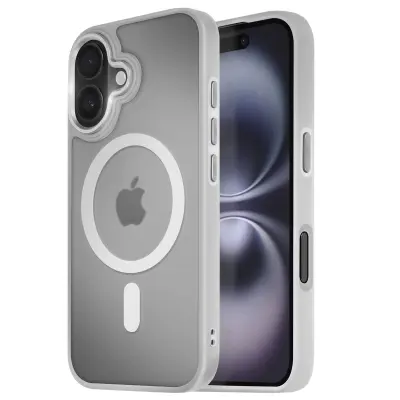MagSafe maska za iPhone 16 mat mliječna poleđina rub