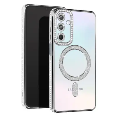 Dijamantna maska za Samsung Galaxy A15 MagSafe rub s cirkonima