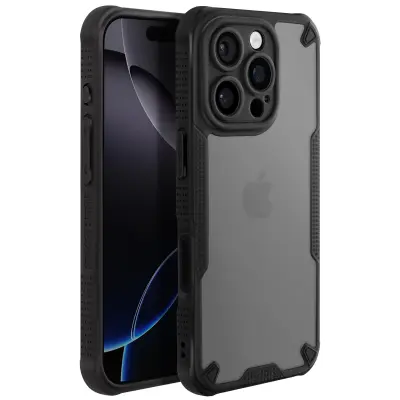 Maska otporna na udarce za iPhone 16 Pro, ojačani kutovi, mat poleđina protiv otisaka prstiju
