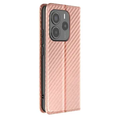 Etui od karbona za Xiaomi Redmi Note 14 5G novčanik s podrškom za video