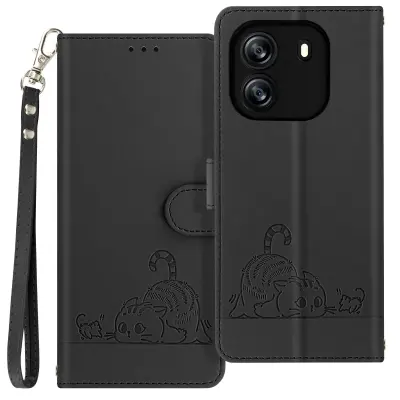 Torbica za Blackview Wave 6C motiv Mačka preklopni novčanik i stalak