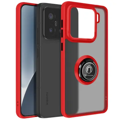 Maska za Xiaomi 15 Magnetska prstenasta prozirna stražnja strana