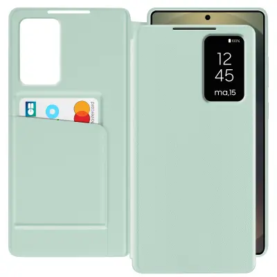 Preklopna maska s prozorom za Samsung Galaxy S25 Ultra s pretincem za karticu