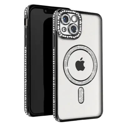 Dijamantna maska za iPhone 13 MagSafe zaštita s obrubom od cirkona