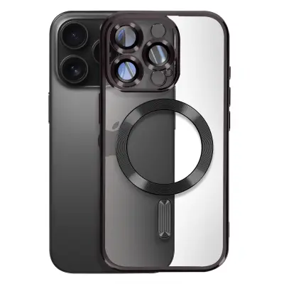 MagSafe maska za iPhone 16 Pro silikonska kromirani rub