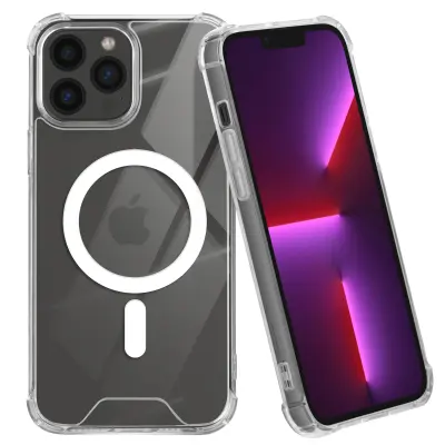 Magsafe maska za iPhone 13 Pro Max Silikonski gel, ojačani kutovi