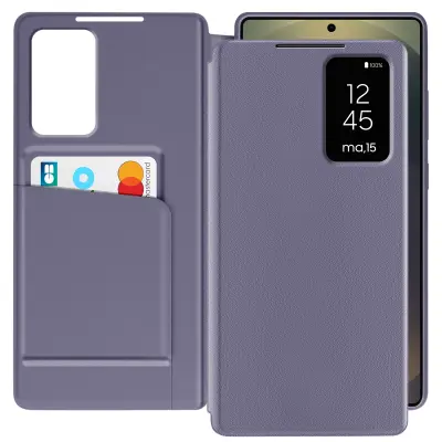 Preklopna maska s prozorom za Samsung Galaxy S25 Ultra s pretincem za karticu