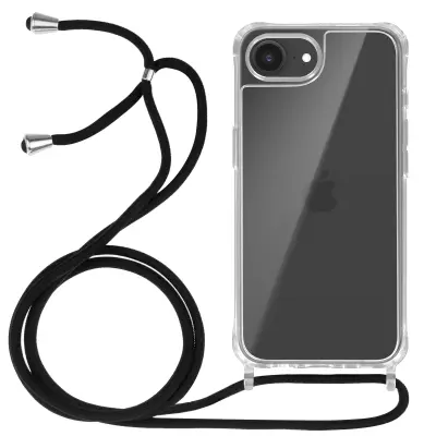 Maska za iPhone 16e Silikonska otporna na udarce s pletenim užetom