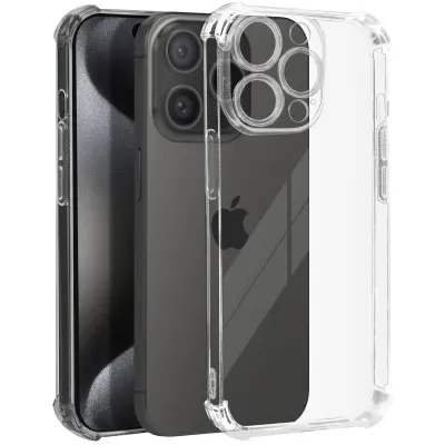 Maska za iPhone 15 Pro Max otporna na udarce fleksibilna s ojačanim kutovima