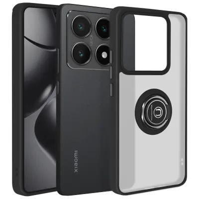 Maska za Xiaomi 14T s metalnim prstenom za video postolje