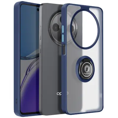 Maska za Oppo Reno 12F magnetski prsten prozirna poleđina