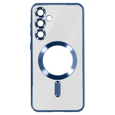MagSafe maska za Samsung S24 silikonska kromirani rub