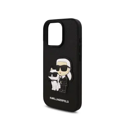 Maska za iPhone 16 Pro Max Saffiano dizajn Karl i Choupette
