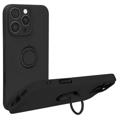 Maska za iPhone 16 Pro Max prsten postolje fleksibilni silikon