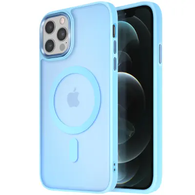 MagSafe maska za iPhone 12 Pro Max mat mliječna poleđina rub