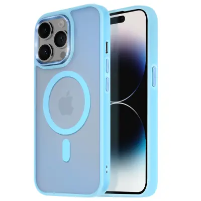MagSafe maska za iPhone 14 Pro Max mat mliječna poleđina rub