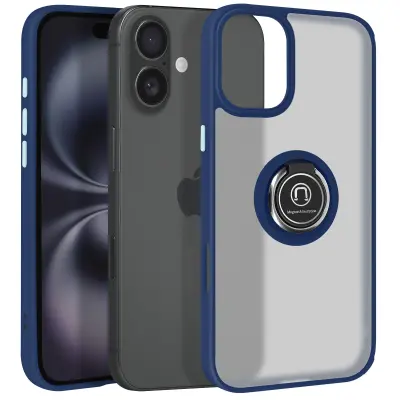 Maska za iPhone 16 metalni prsten za video postolje