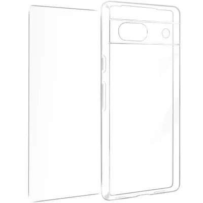 Maska za Google Pixel 7a silikon gel i kaljeno staklo 9H