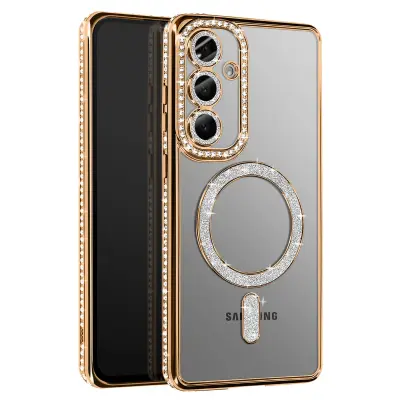 Dijamantna maska za Samsung Galaxy S25 Plus MagSafe Kontura Strass