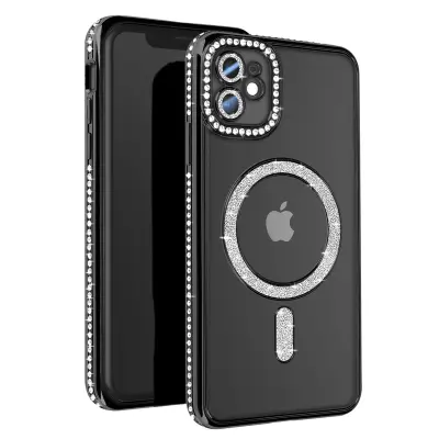 Dijamantna maska za iPhone 11 MagSafe zaštita s obrubom od cirkona