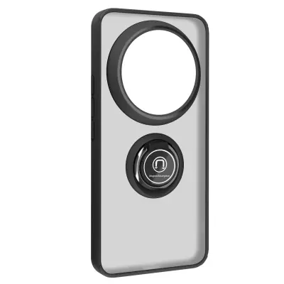 Maska za Xiaomi 14 Ultra s metalnim prstenom i funkcijom postolja