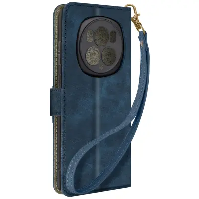 Navlaka za Honor Magic 6 Pro brušeni efekt novčanik i stalak