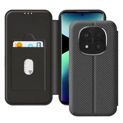 Karbonska futrola za Redmi Note 14 Pro i 14 Pro Plus s držačem za kartice