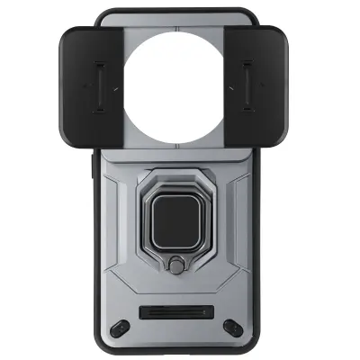 Maska za Xiaomi 14 Ultra s prstenom i kliznim poklopcem za kameru