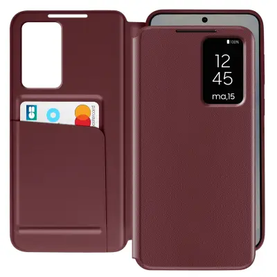 Preklopna maska s prozorom za Samsung Galaxy S25 s pretincem za karticu