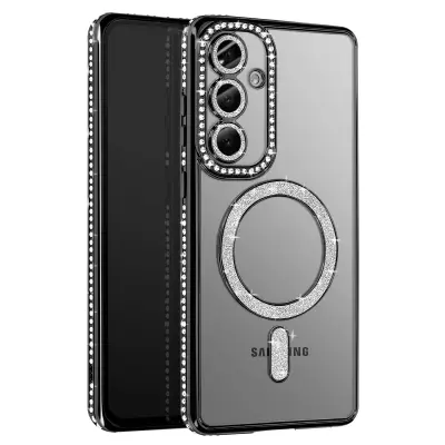 Dijamantna maska za Samsung Galaxy S25 Plus MagSafe Kontura Strass
