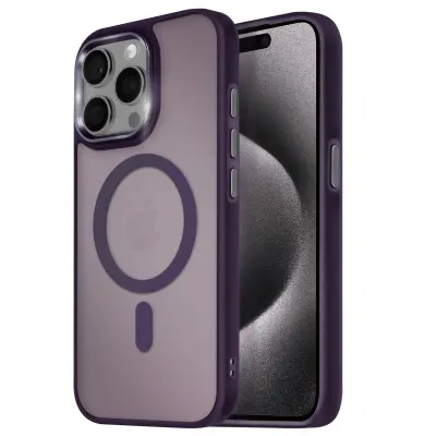 MagSafe maska za iPhone 15 Pro Max mat mliječna poleđina rub