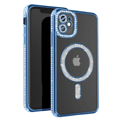 Dijamantna maska za iPhone 11 MagSafe zaštita s obrubom od cirkona