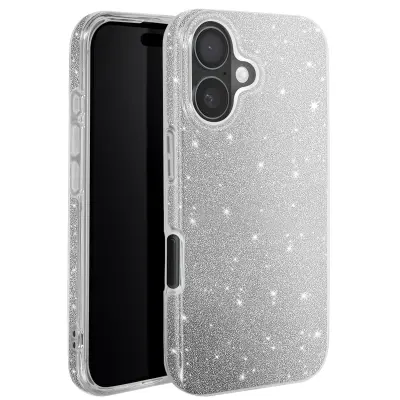 Maskica s šljokicama za iPhone 16 Plus, antikvadratna, sjajna