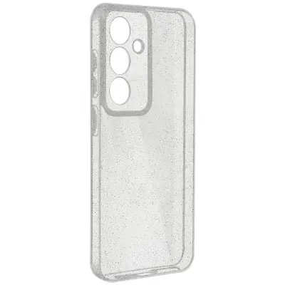 Maska za Samsung S23 FE Silikonska sa šljokicama i zaštićenom kamerom