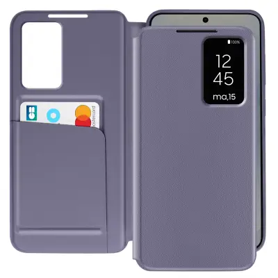 Preklopna maska s prozorom za Samsung Galaxy S25 s pretincem za karticu