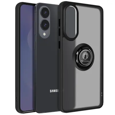 Maska za Samsung Galaxy S25 Edge, magnetski prsten, prozirna pozadina