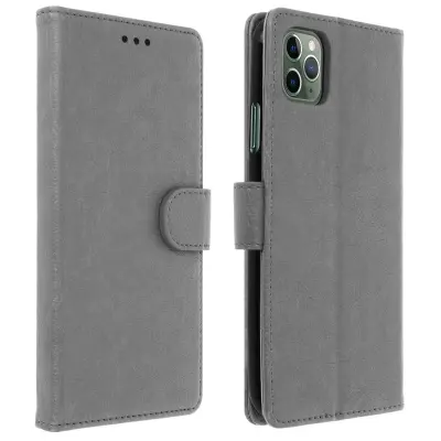 Torbica za Apple iPhone 11 Pro integralna futrola držač kartica funkcija stalka siva