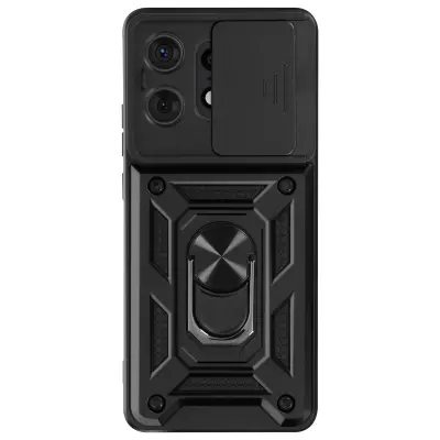 Maska za Motorola Edge 50 Pro prsten postolje klizni poklopac za kameru