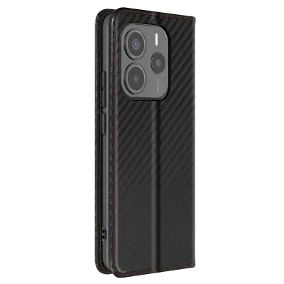 Etui od karbona za Xiaomi Redmi Note 14 5G novčanik s podrškom za video