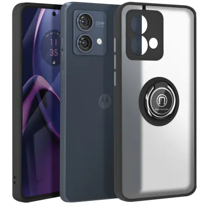 Maska za Motorola Moto G84 metalni prsten za video postolje
