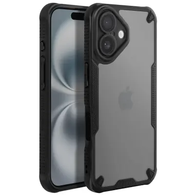 Maska otporna na udarce za iPhone 16, ojačani kutovi, mat poleđina protiv otisaka prstiju