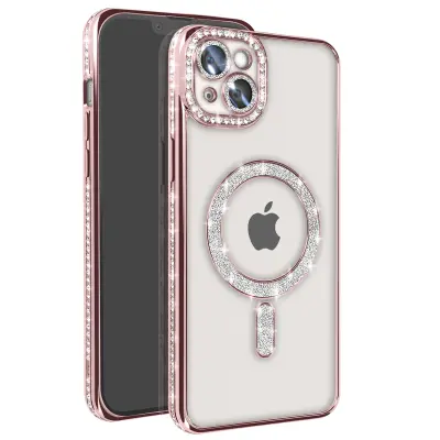 Dijamantna futrola za iPhone 14 Plus MagSafe konturni straz